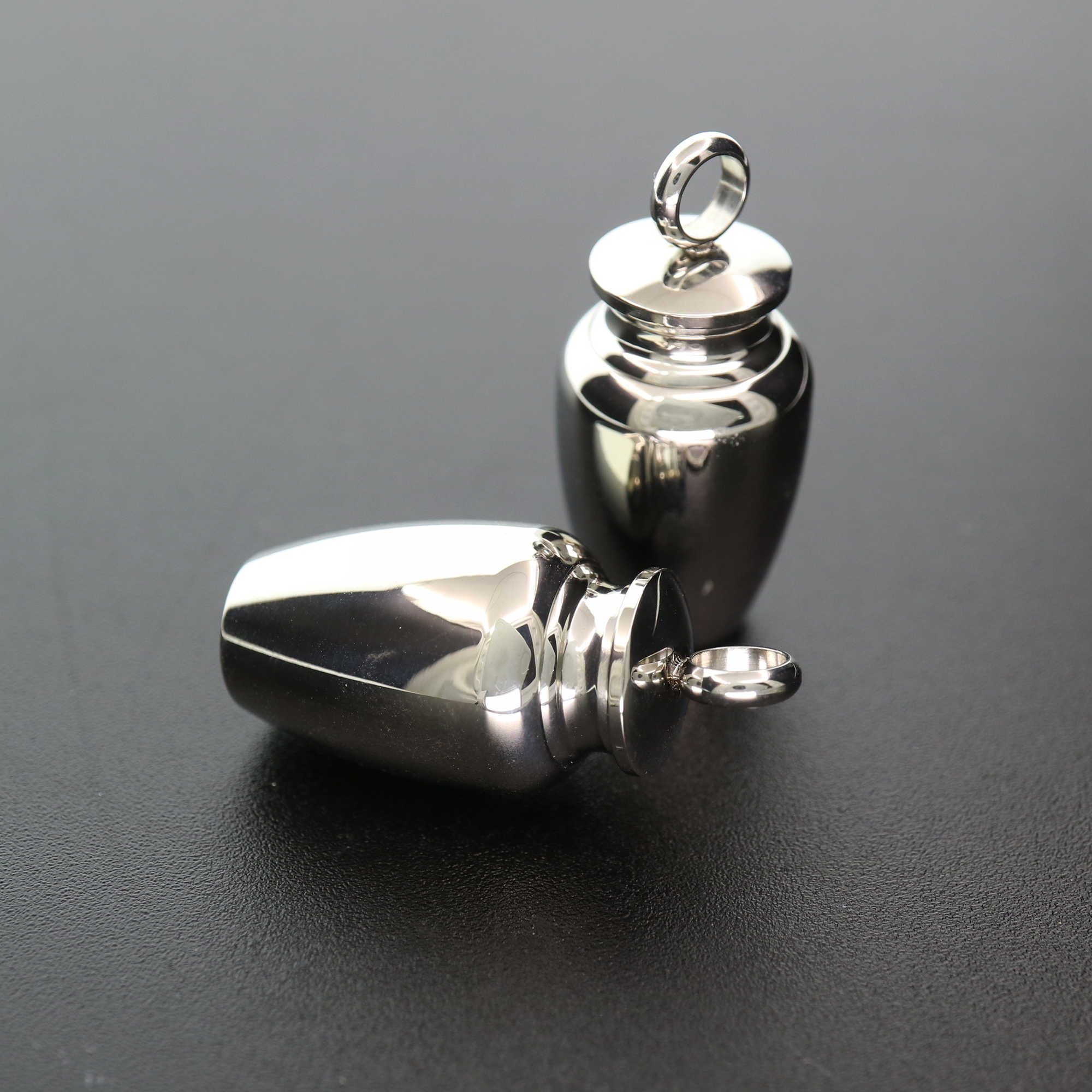 1Pcs 16x34MM blank stainless steel cremation bottle perfume holder ash wish vial pendant canister memorial gift name engraving 1190011 - Click Image to Close
